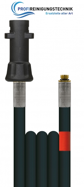Rohrreinigungsleitung "Polya" ohne Düse / Schlauch aus Kunststoff mit einer Gewebeeinlage / Nennweite 5 / 200 Bar / 20 °C / Stecknippel : AG "mit O-Ring" - K : 1/8"